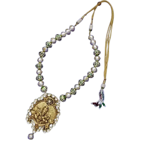 Multi-Color God Figure Pendant Necklace