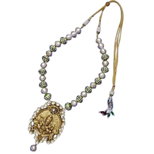 Multi-Color God Figure Pendant Necklace