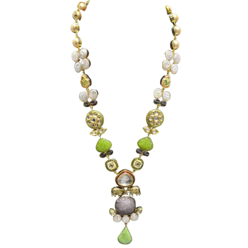 Verdant Regal Medallion Necklace