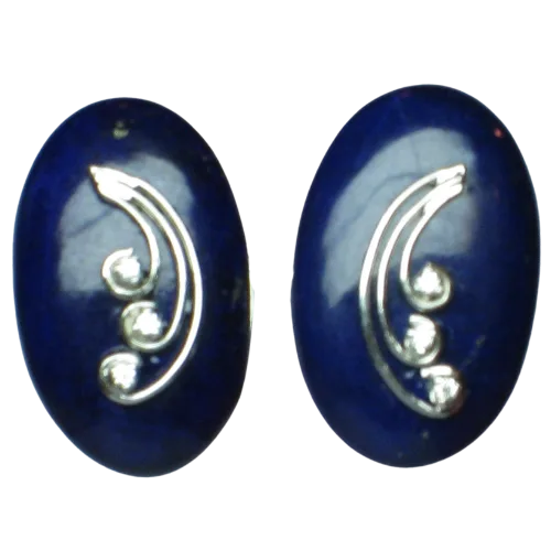 Lapis Diamond Eartops