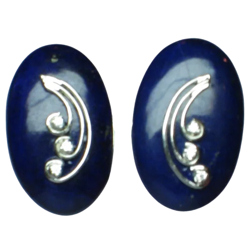 Lapis Diamond Eartops