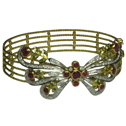 Ruby & Diamond Butterfly Bracelet