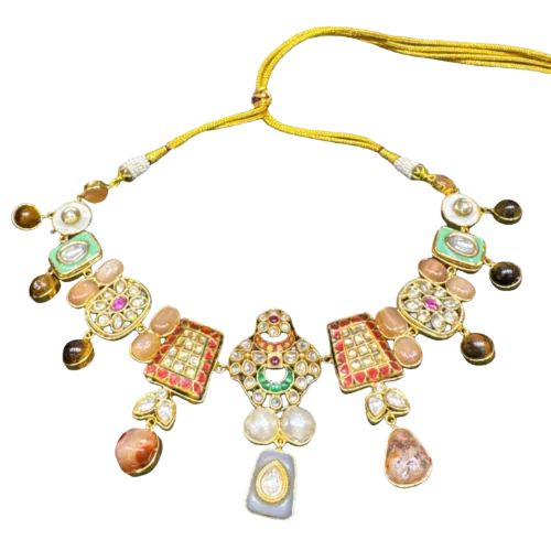 Rajwara Mosaic Amulet Necklace