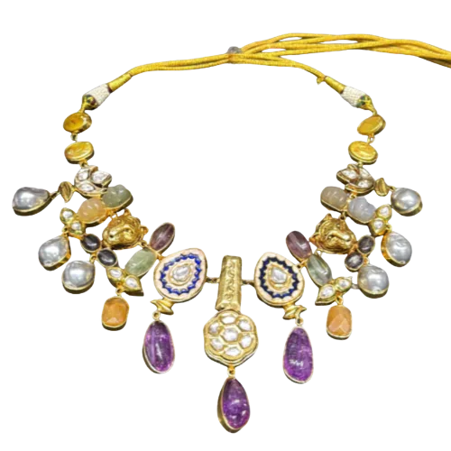 Amethyst Durbar Necklace