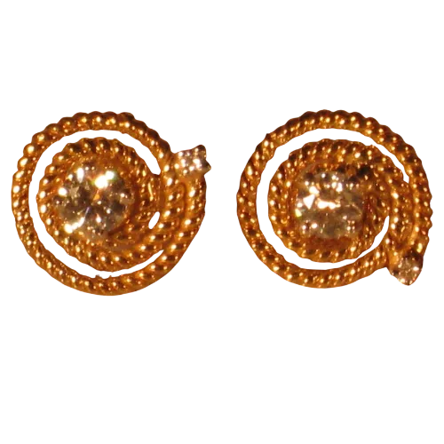 Rope Spiral Diamond Studs