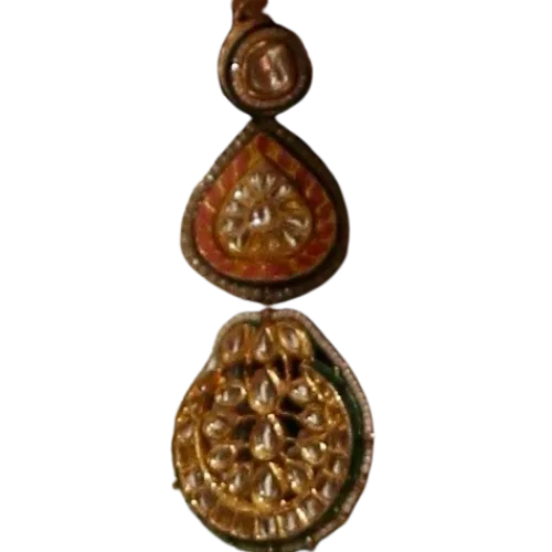 Kundan Polki Meenakari Drop Earrings